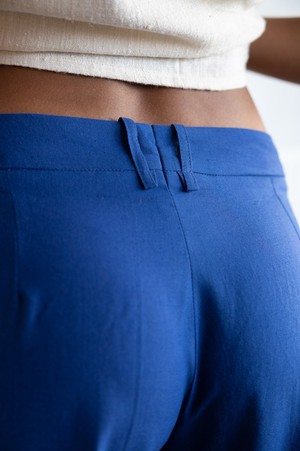 Organic cotton trousers Meghana cobalt blue from Jyoti - Fair Works