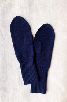 Baby Alpaca Mitten Gloves Paita Navy via Jyoti - Fair Works