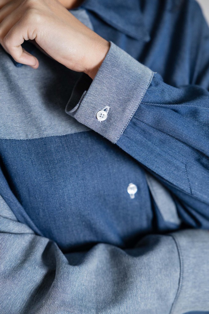 Organic cotton shirt Ashrit Denim from Jyoti - Fair Works