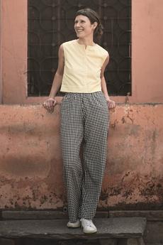 Organic Cotton Pants Jayan Checked via Jyoti - Fair Works