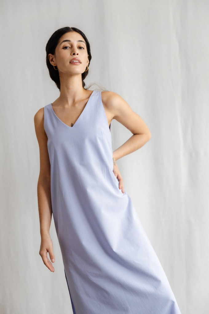 Bio-Baumwoll Midikleid Arohi Lila from Jyoti - Fair Works