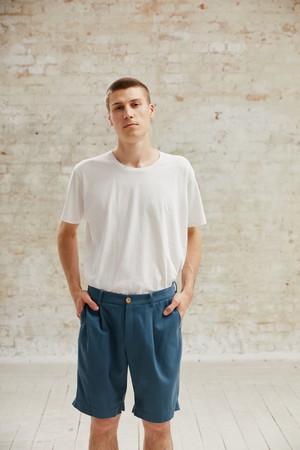 Organic Cotton Shorts Heet Ocean from Jyoti - Fair Works