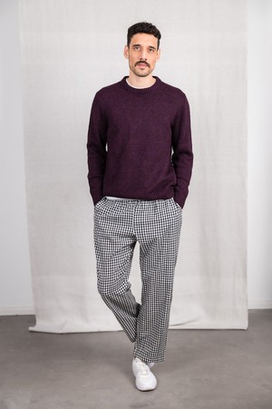 Organic cotton trousers Jhan checkered from Jyoti - Fair Works