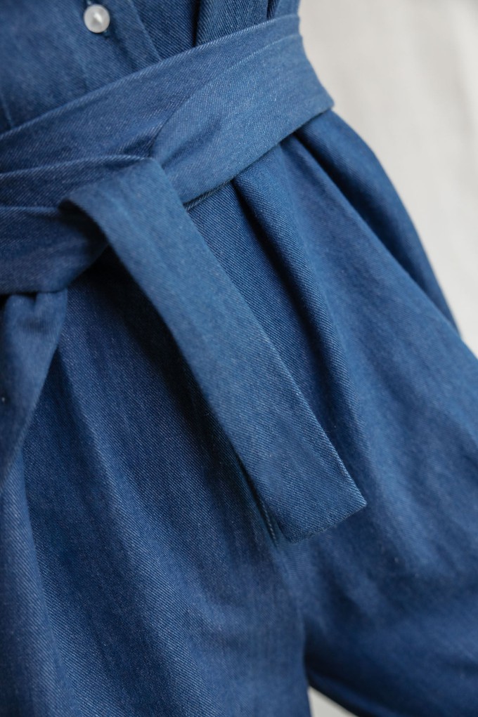 Organic cotton jumpsuit Amrita Denim from Jyoti - Fair Works