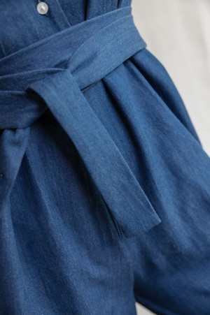 Organic cotton jumpsuit Amrita Denim from Jyoti - Fair Works