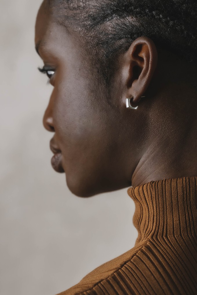 Maani silver stud earrings from Jyoti - Fair Works