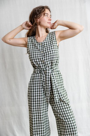 Cotton Jumpsuit Daksha Checks from Jyoti - Fair Works