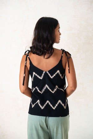 organic cotton tank top Tana Zickzack from Jyoti - Fair Works