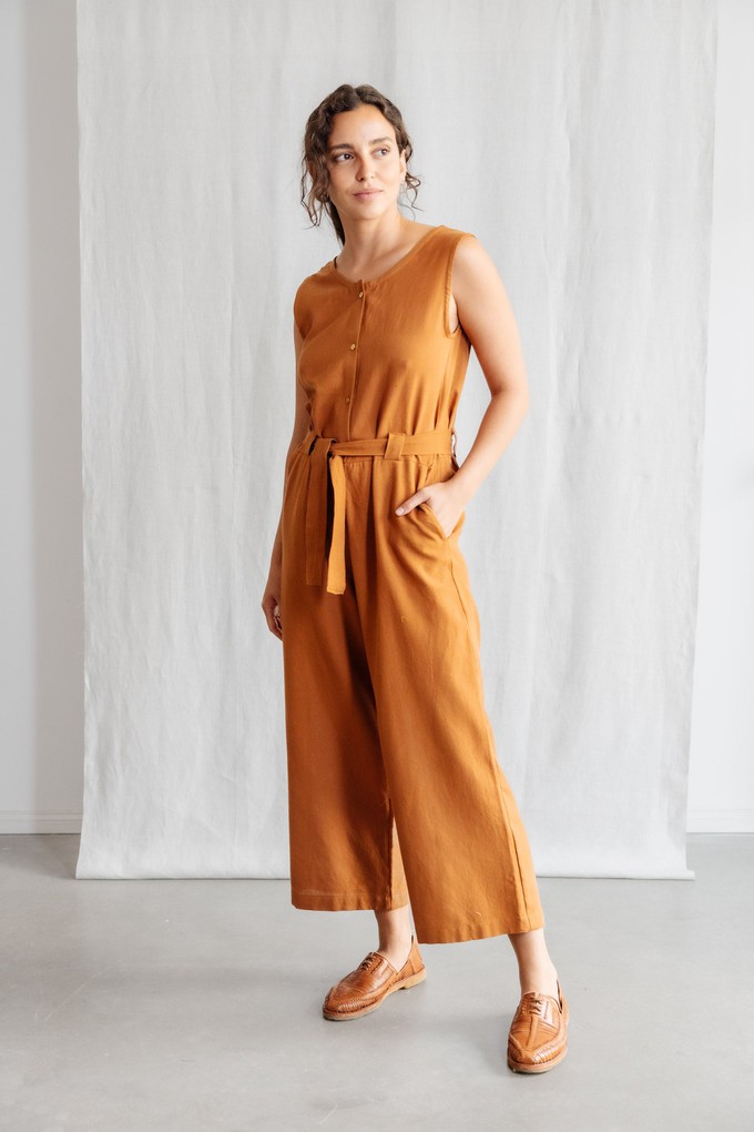 Cotton Jumpsuit Daksha Hazelnut from Jyoti - Fair Works