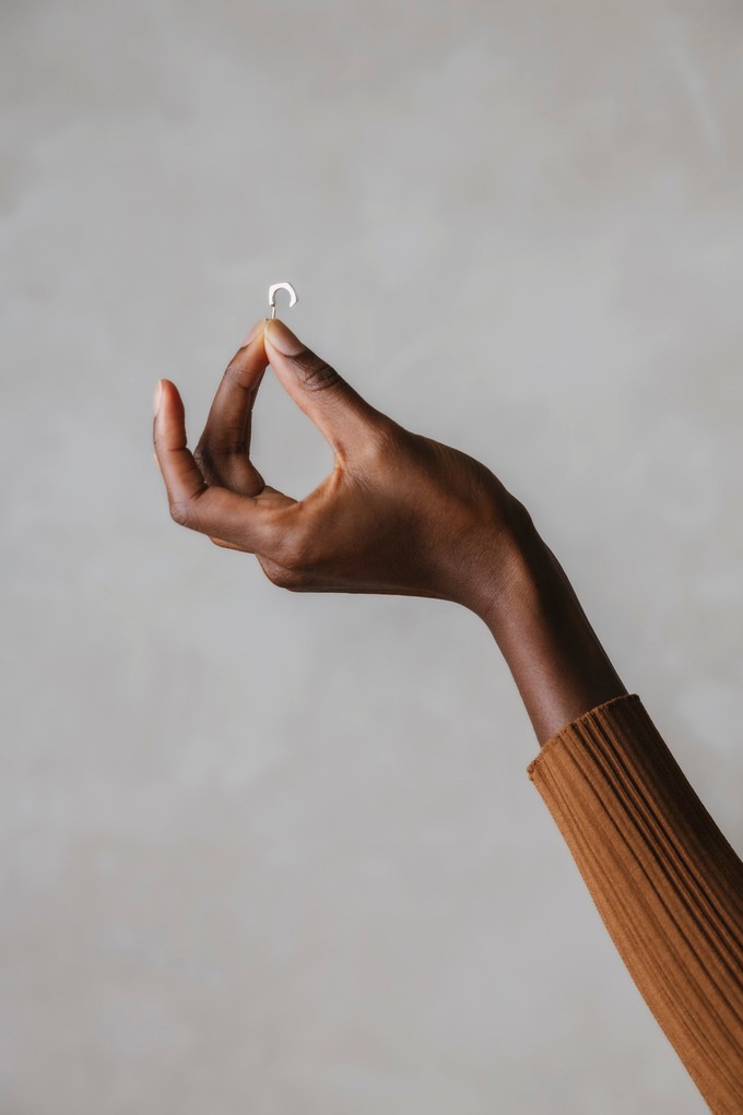 Maani silver stud earrings from Jyoti - Fair Works