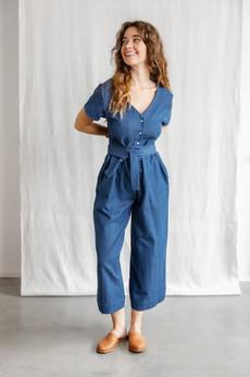 Organic cotton jumpsuit Amrita Denim via Jyoti - Fair Works