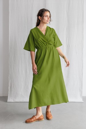 Bio-Baumwoll Kleid Vasi Basilikum from Jyoti - Fair Works