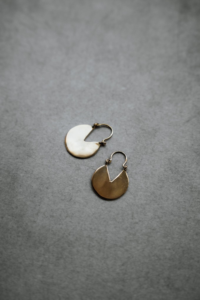 Earring Oppam Brass from Jyoti - Fair Works