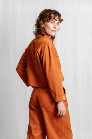 Organic cotton corduroy shacket Mayur Bernstein from Jyoti - Fair Works