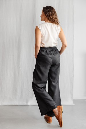 Hemp/Tencel Pants Jayan Black from Jyoti - Fair Works