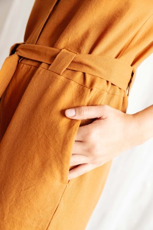Cotton Jumpsuit Daksha Hazelnut from Jyoti - Fair Works