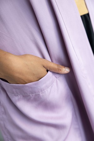 Modal Cardigan Rohana Lilac from Jyoti - Fair Works