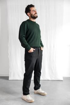 Organic cotton trousers Prakrit Black via Jyoti - Fair Works