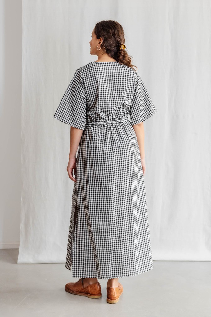 Organic cotton dress Vasi Checked from Jyoti - Fair Works