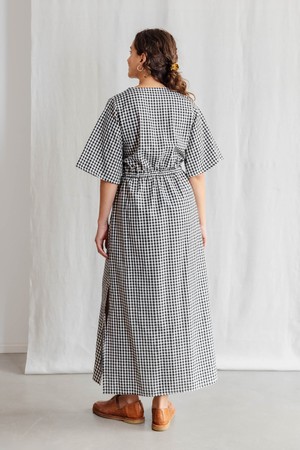 Organic cotton dress Vasi Checked from Jyoti - Fair Works