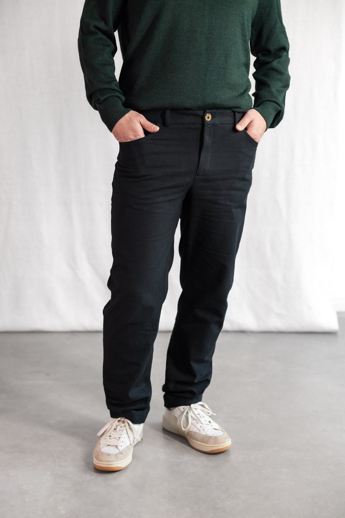 Organic cotton trousers Prakrit Black from Jyoti - Fair Works