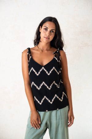 organic cotton tank top Tana Zickzack from Jyoti - Fair Works