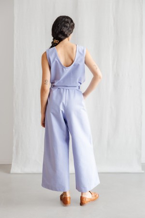 Organic cotton jumpsuit Daksha Purple from Jyoti - Fair Works