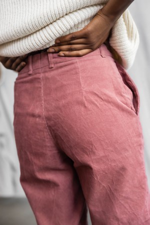 Bio-Baumwollcord Hose Suhrut Altrosa from Jyoti - Fair Works