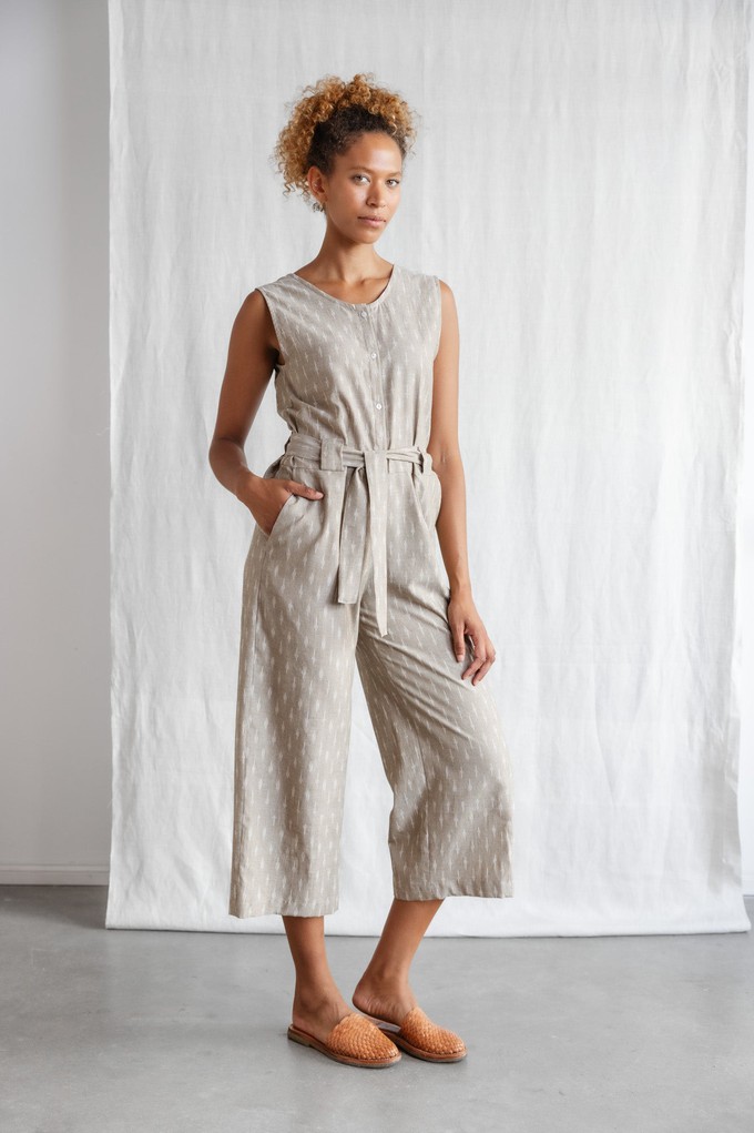 Organic cotton jumpsuit Daksha Ikat from Jyoti - Fair Works