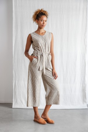 Organic cotton jumpsuit Daksha Ikat from Jyoti - Fair Works