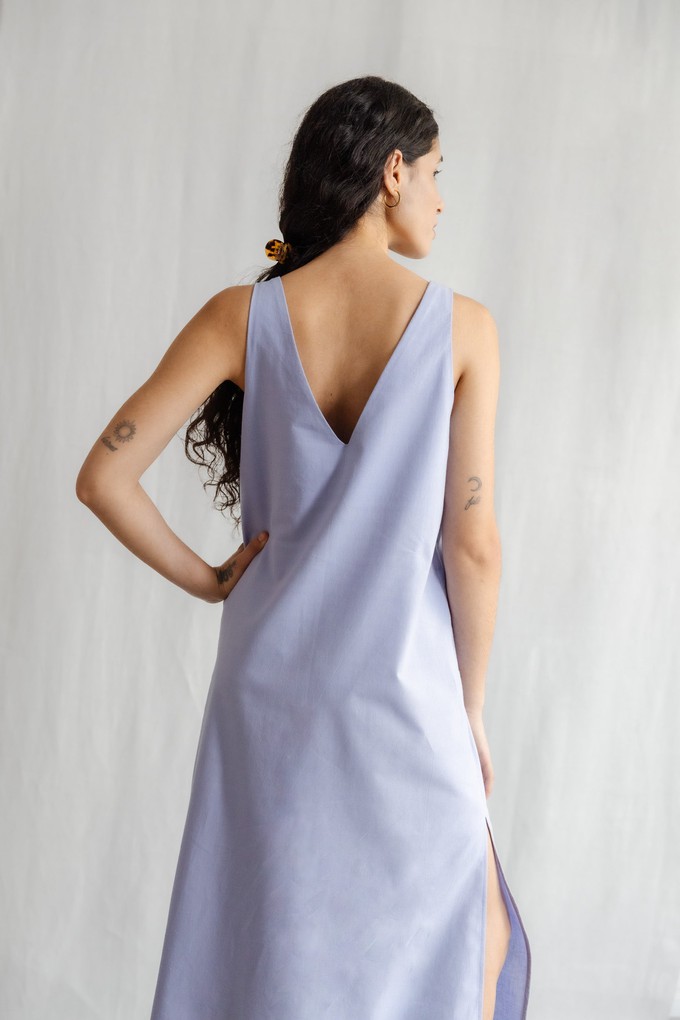 Bio-Baumwoll Midikleid Arohi Lila from Jyoti - Fair Works