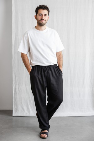 Hemp/Tencel Pants Jhan Black from Jyoti - Fair Works