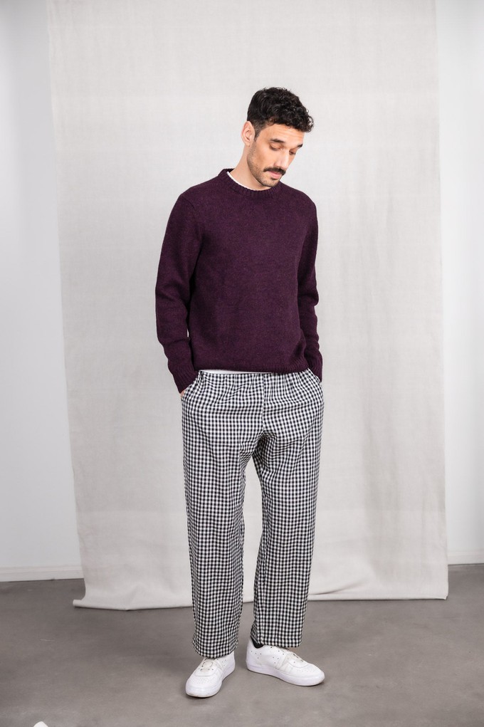 Organic cotton trousers Jhan checkered from Jyoti - Fair Works