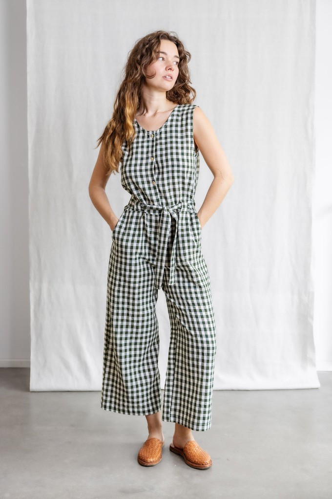 Cotton Jumpsuit Daksha Checks from Jyoti - Fair Works