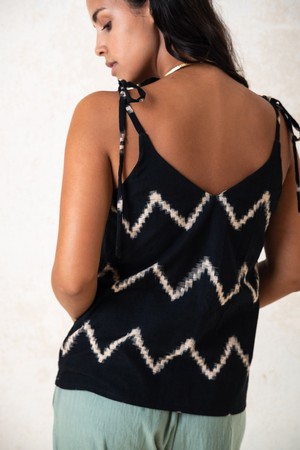 organic cotton tank top Tana Zickzack from Jyoti - Fair Works