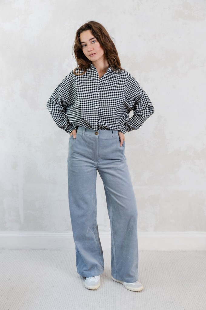 Organic cotton corduroy trousers Suhrutam Nebel from Jyoti - Fair Works