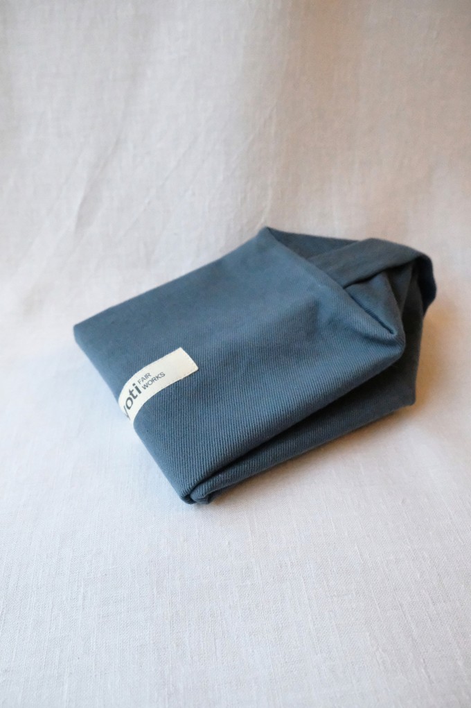 Cotton toiletry bag Phavvaara Ocean from Jyoti - Fair Works