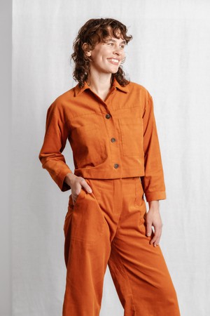 Organic cotton corduroy shacket Mayur Bernstein from Jyoti - Fair Works