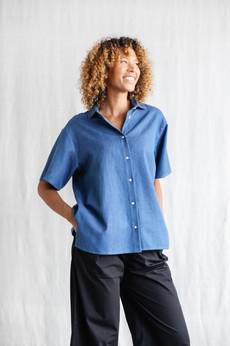 Organic cotton shirt Nehani Denim via Jyoti - Fair Works