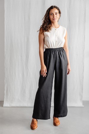 Hemp/Tencel Pants Jayan Black from Jyoti - Fair Works