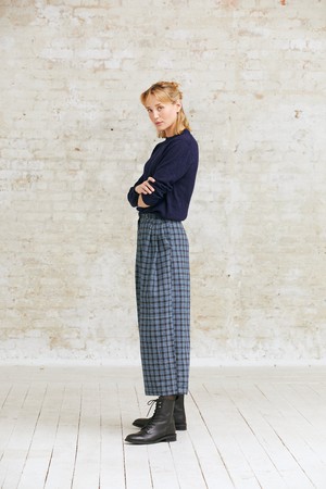 Organic cotton culottes Awa Checks from Jyoti - Fair Works