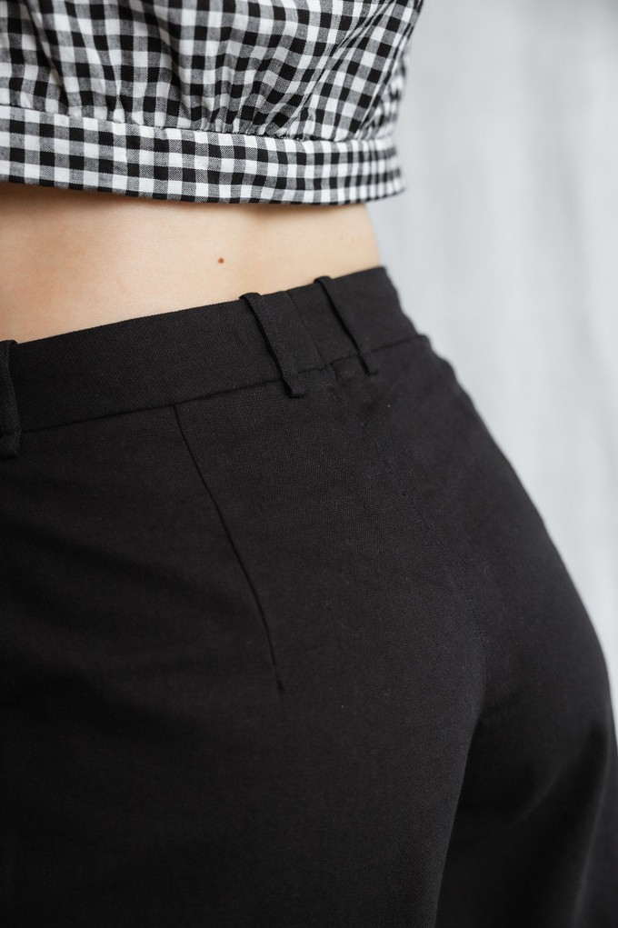 Organic cotton culottes Hemani black from Jyoti - Fair Works