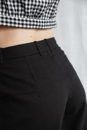 Organic cotton culottes Hemani black from Jyoti - Fair Works