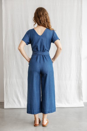 Organic cotton jumpsuit Amrita Denim from Jyoti - Fair Works