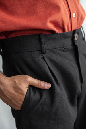 Organic cotton trousers Sameer Black from Jyoti - Fair Works