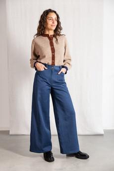 Organic cotton denim trousers Tarani Denim via Jyoti - Fair Works