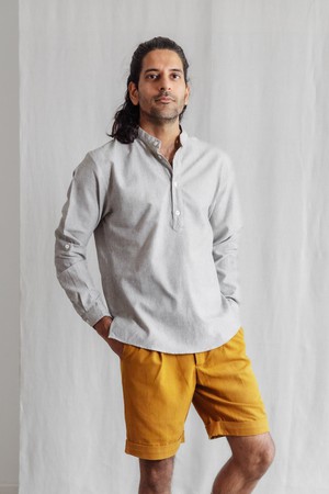 Organic Cotton Tunic Tanu Light Grey from Jyoti - Fair Works