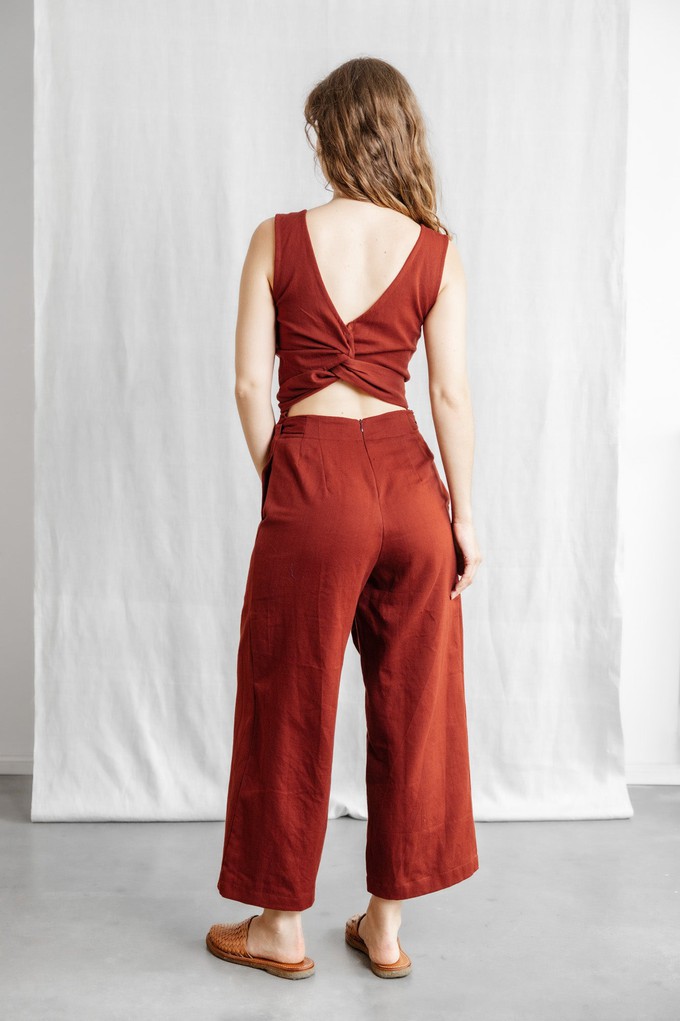 Organic cotton jumpsuit Anusha Henna from Jyoti - Fair Works