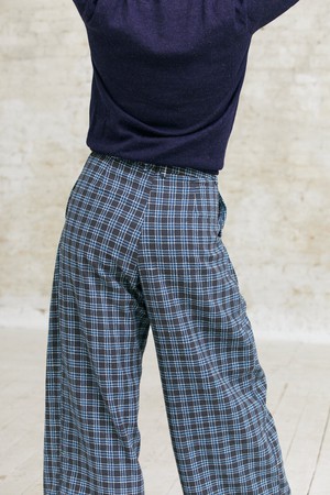 Organic cotton culottes Awa Checks from Jyoti - Fair Works