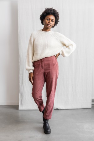 Bio-Baumwollcord Hose Suhrut Altrosa from Jyoti - Fair Works